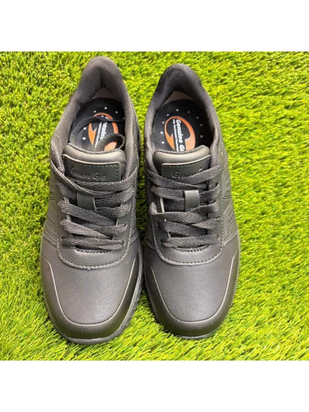 Genuine Grip 150 SR Womens Size 7.5 Triple Black Composite Toe Safety Work Shoes